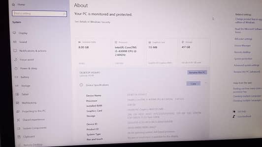 Dell Latitude E6540 i5 4th Gen 8gb Ram 128 SSD 300 HHD 3 hours battery