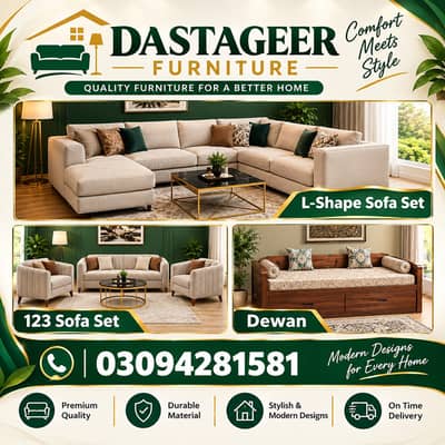 luxury sofa - 6 seater sofa - L shapr sofa - Smart Furniture
