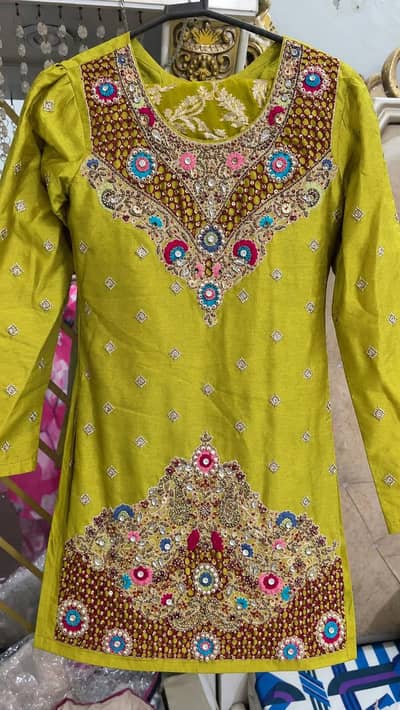 3 piece small size dress Dhani colour
