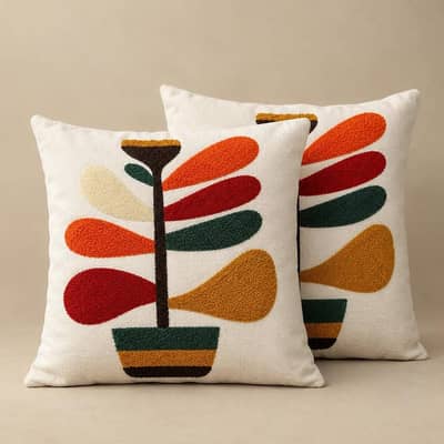 • Premium Design Sofa Cushion Covers – Set of 2 (16x16)