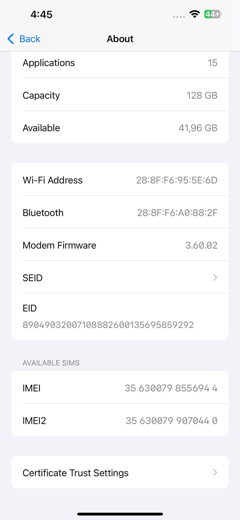 Apple iPhone 14 plus mdm 1