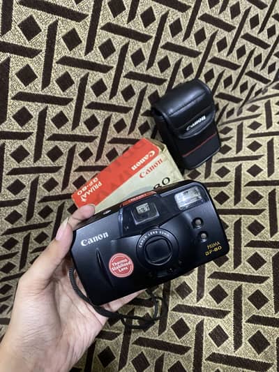 Canon Prima BF-80 Vintage Film Camera with Original Box & Case