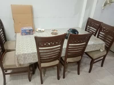 6 chairs dinning table