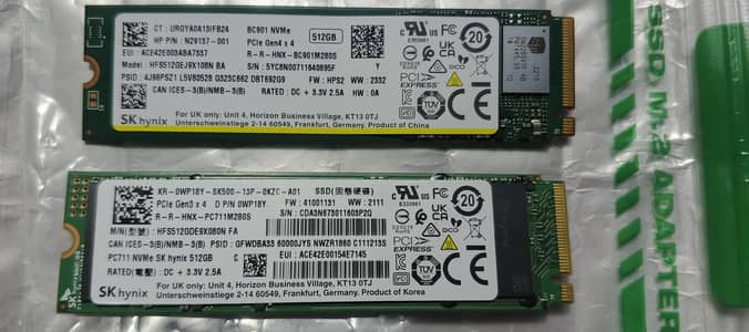 NVMe M. 2 SSDs