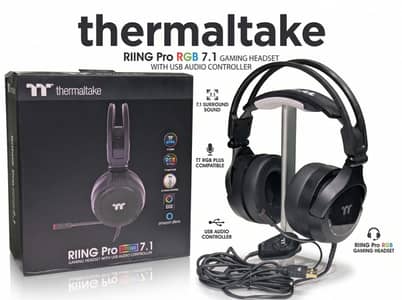 Thermaltake Riing Pro 7.1 Surround Sound RGB Gaming Headphone with Box