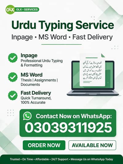 urdu types wala 1 ghanty ma kam ready inpage MS Word
