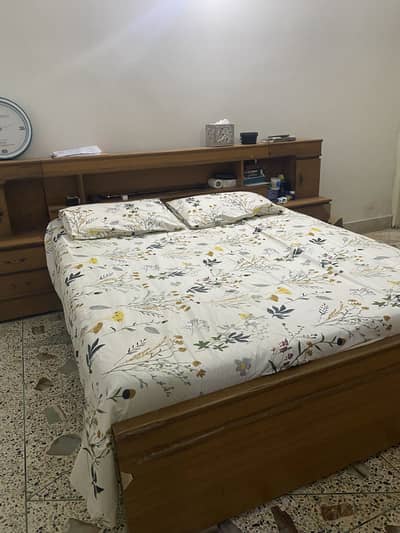 Double Bed With Two Side Tables | Urgent Sale