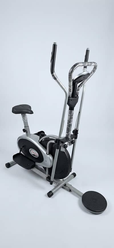 Slim Line Power Elliptical Cross Trainer & Exercise Bike with Twister