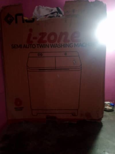 i zone semi auto twin washing machine box pack condition