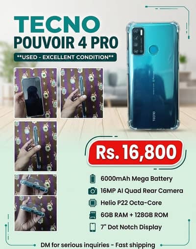 Tecno Pouvoir 4 Pro