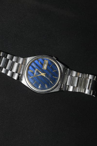 Seiko Automatic 21 Jewels Vintage Watch (Blue Dial, Day-Date) | Japan
