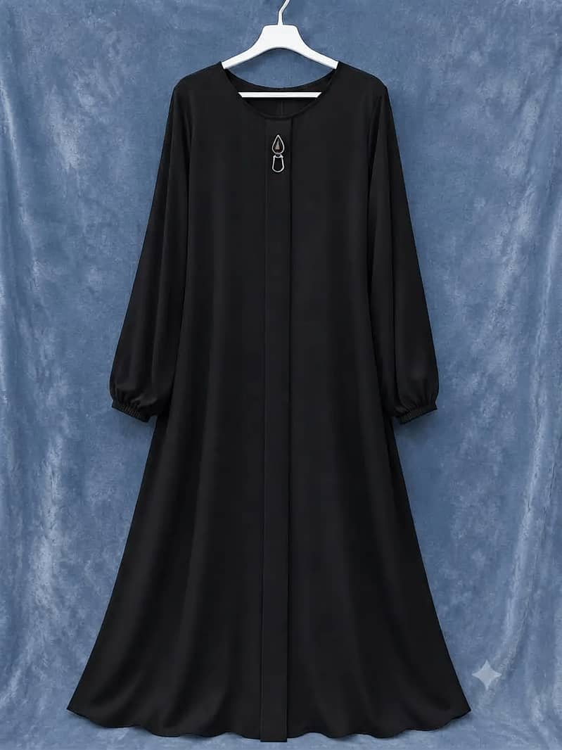 Plain Classic Abaya 1