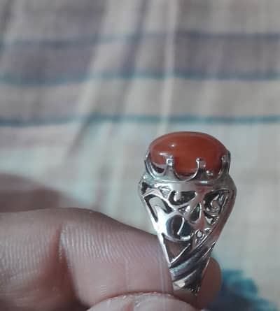 Men's yamni aqeeq ring for sale.