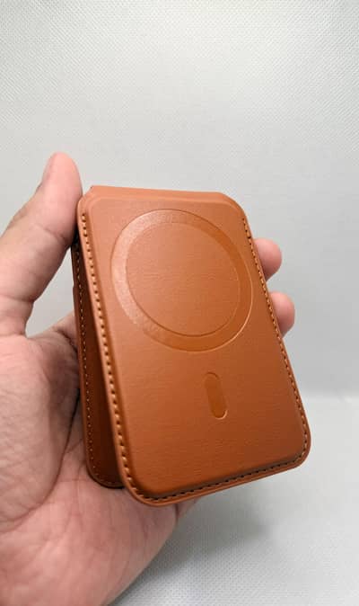 Magnetic Leather Card Wallet for iPhone | MagSafe Compatible