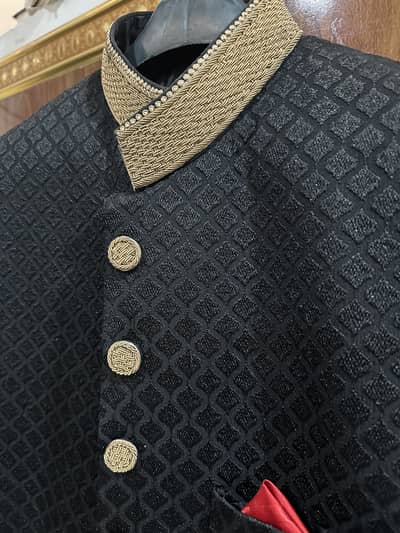 Shirwani and 3 peace suit