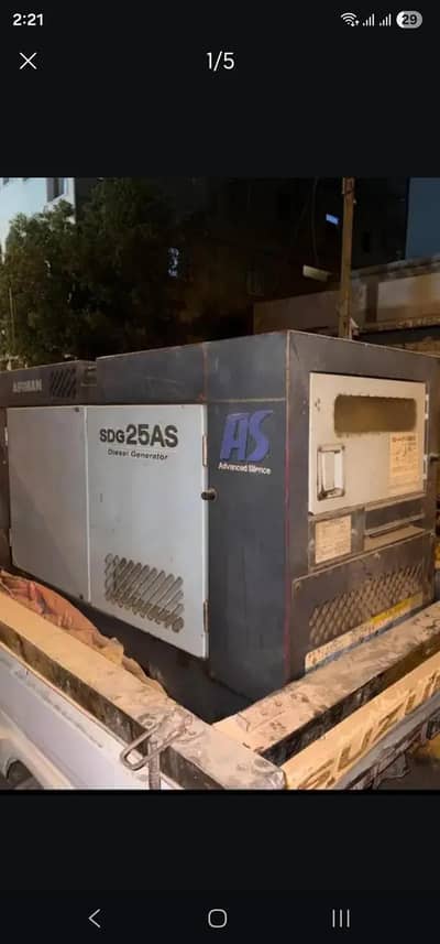 airmen 25 kva ganretor  original moter. conopy. avr good condition