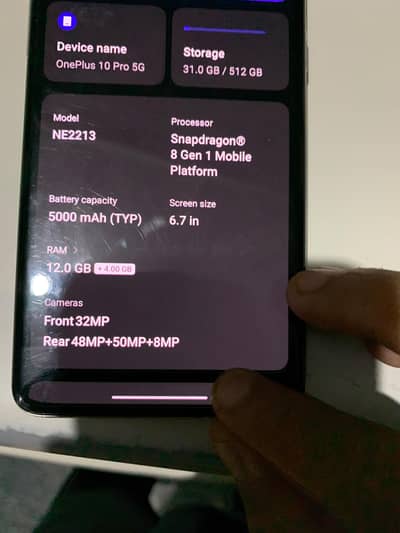 One Plus 10 Pro{Panda Edition 12/512}Exchange Possible With 13 Pro Up