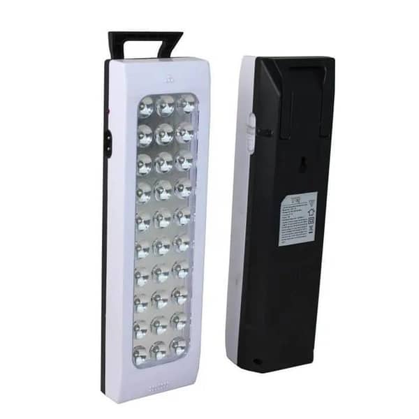 T  Portable 2.4W Rechargeable LED Hand Lamp Light With Solar Panel Charge Port And Large 1600mAh Battery
