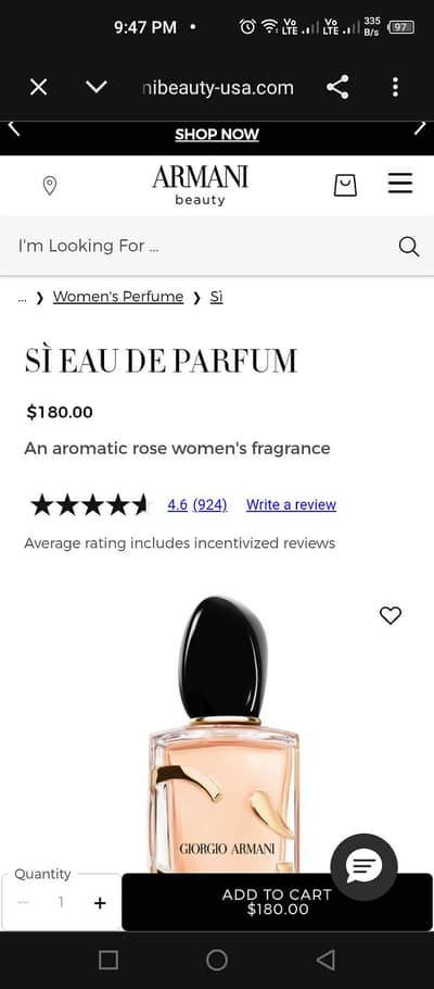 Giorgio Armani Si EDP 100ml Original Perfume