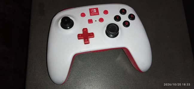 PowerA Nintendo Switch Wireless Controller for PC (White/Red)