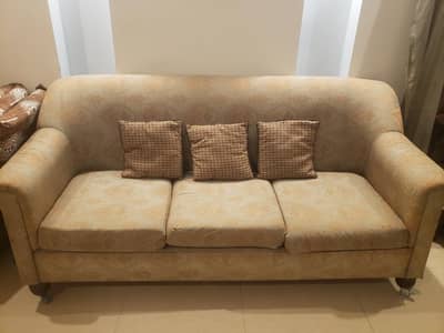 3+1+1 Sofa Set All Original Wood