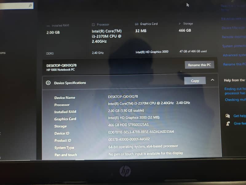 HP laptop 5