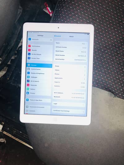 ipad air model neme MD788CL/B bettry timing best