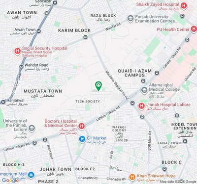 32 MARLA (60 x 120) ELEGANT AND FULLY MAINTAINED SUPER HOT LOCATED BUNGALOW IS AVAILABLE IN THE BEST BLOCK OF TECH SOCIETY, LAHORE | 6 CARS BIG GARAGE