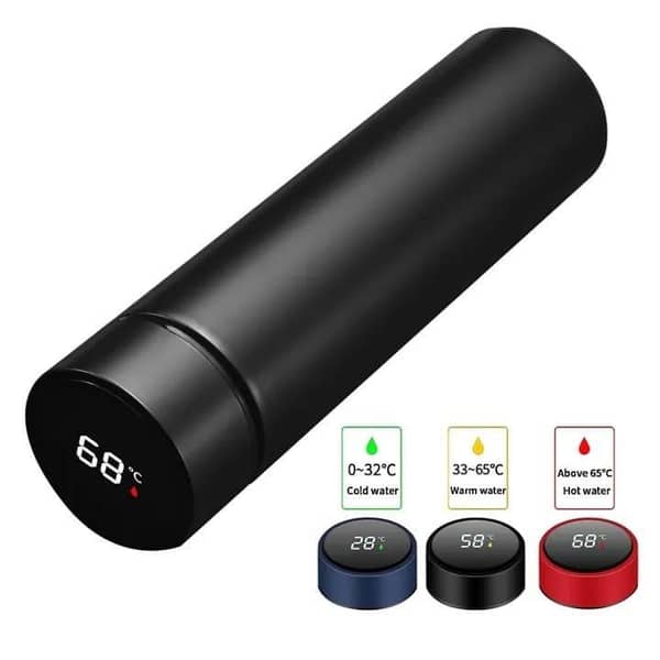 T  500ml Smart Water Bottle Intelligent Stainless Steel Thermos LED Temperature Display
