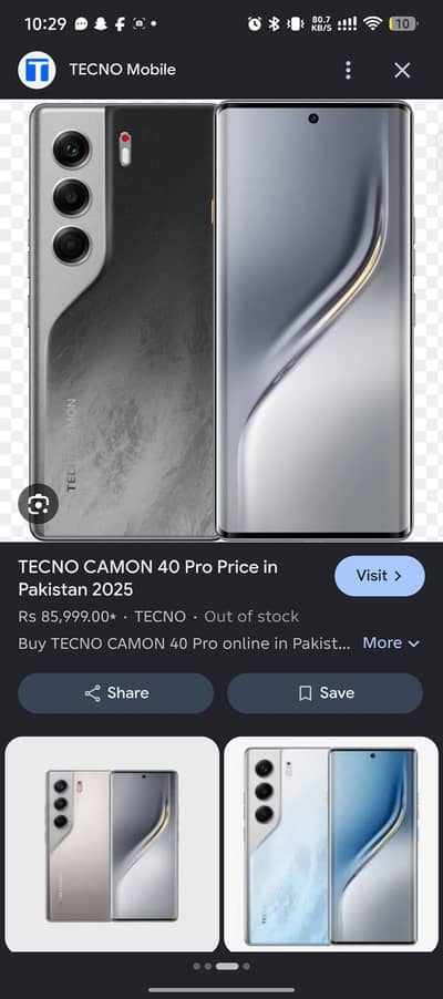 Tecno CAMON 40 Pro
