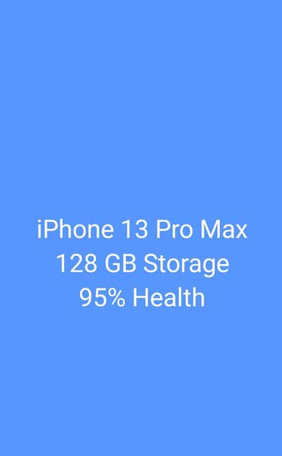 Apple iPhone 13 Pro Max  128 GB Storage 95% Battery Health