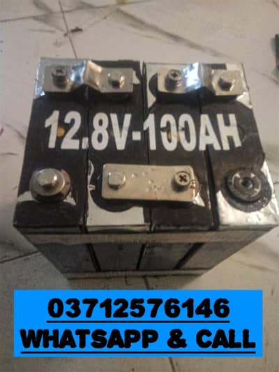 12.8V-100Ah Lithium Lifep04 Batteries available