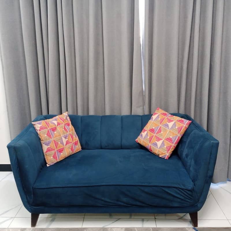 Five seater sofa set good condition 1