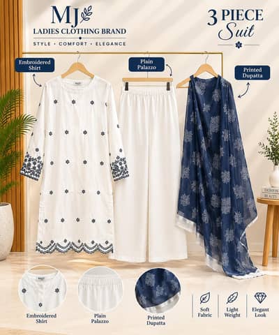 2-Piece Long Kaftan Shirt & Trouser Set