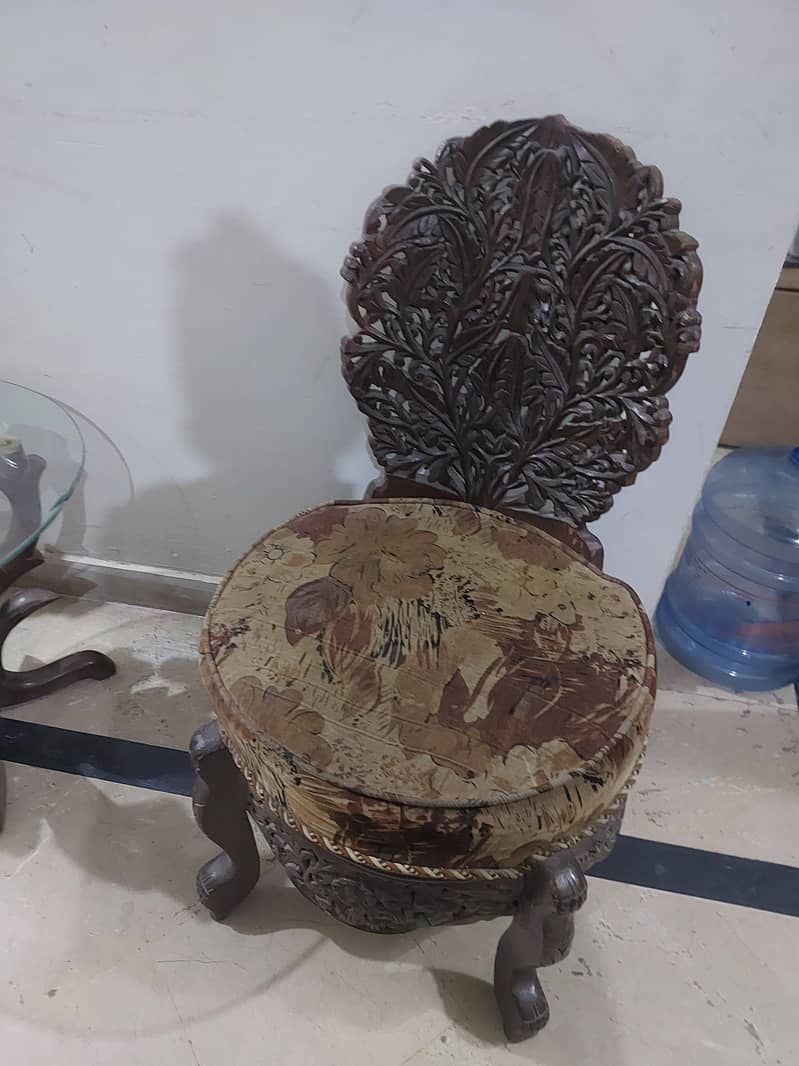 solid wood chair set 0