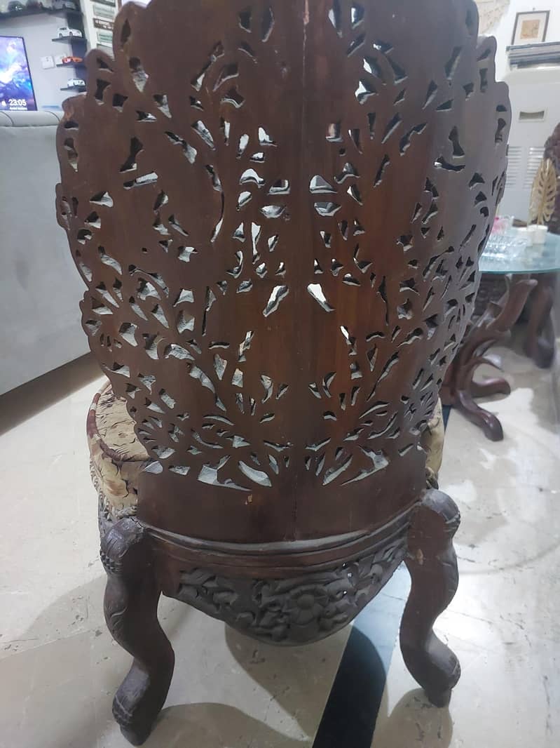 solid wood chair set 3