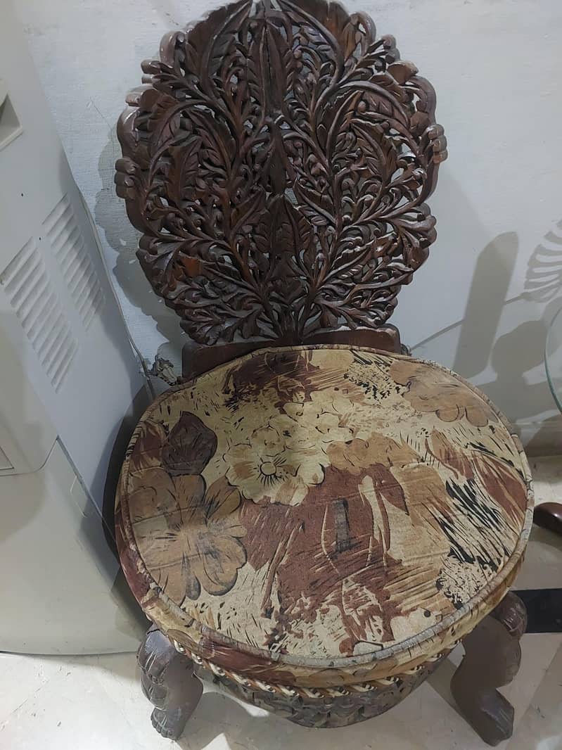 solid wood chair set 4