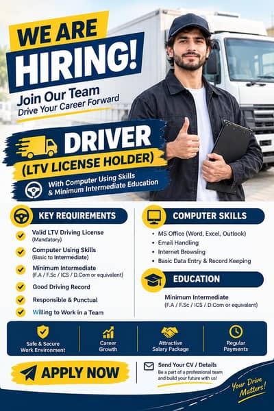 Driver with computer operator