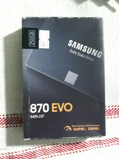 870 EVO SARA 2.5 250 GB 560/530MB speed
