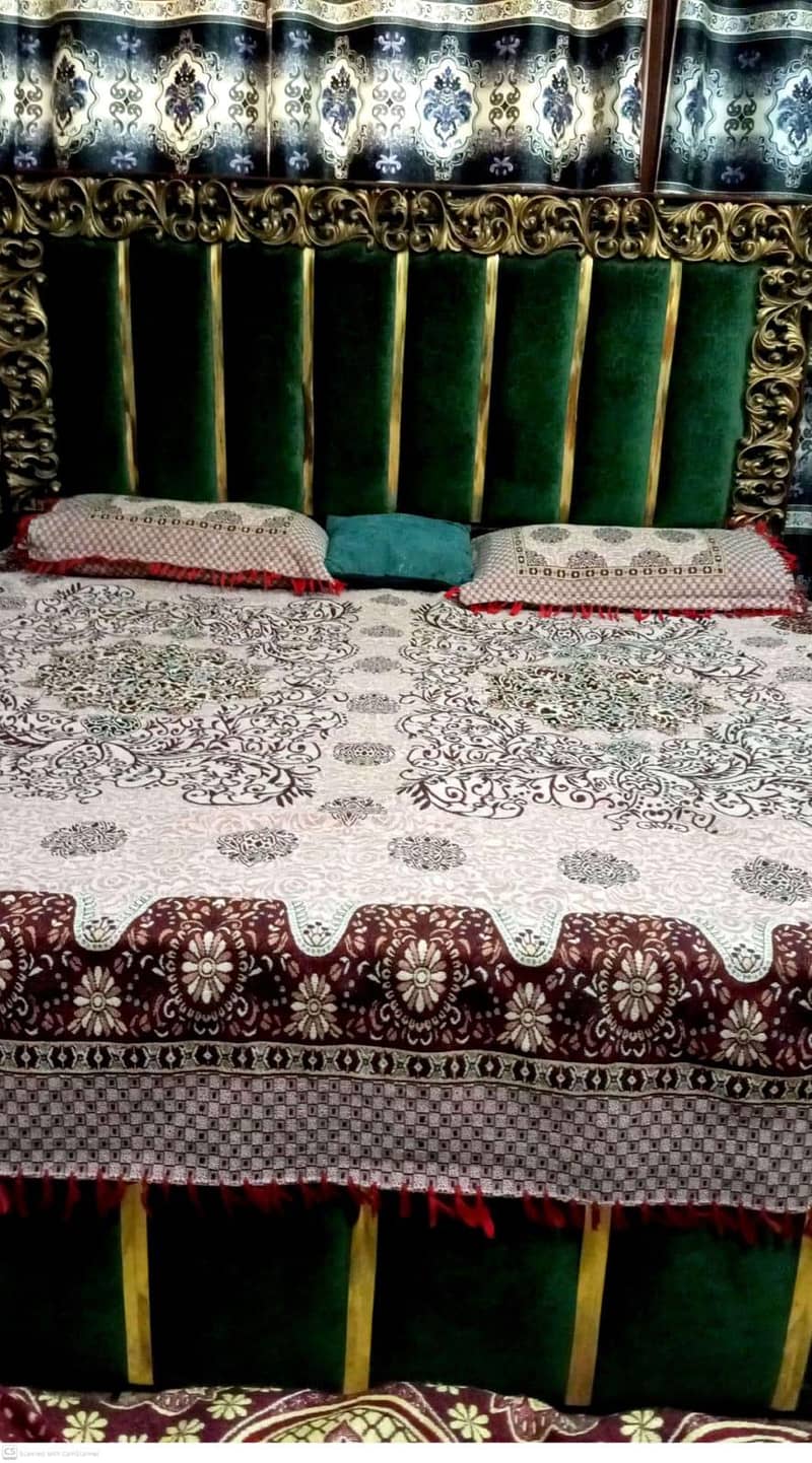 double bed+single bed with mattress 1