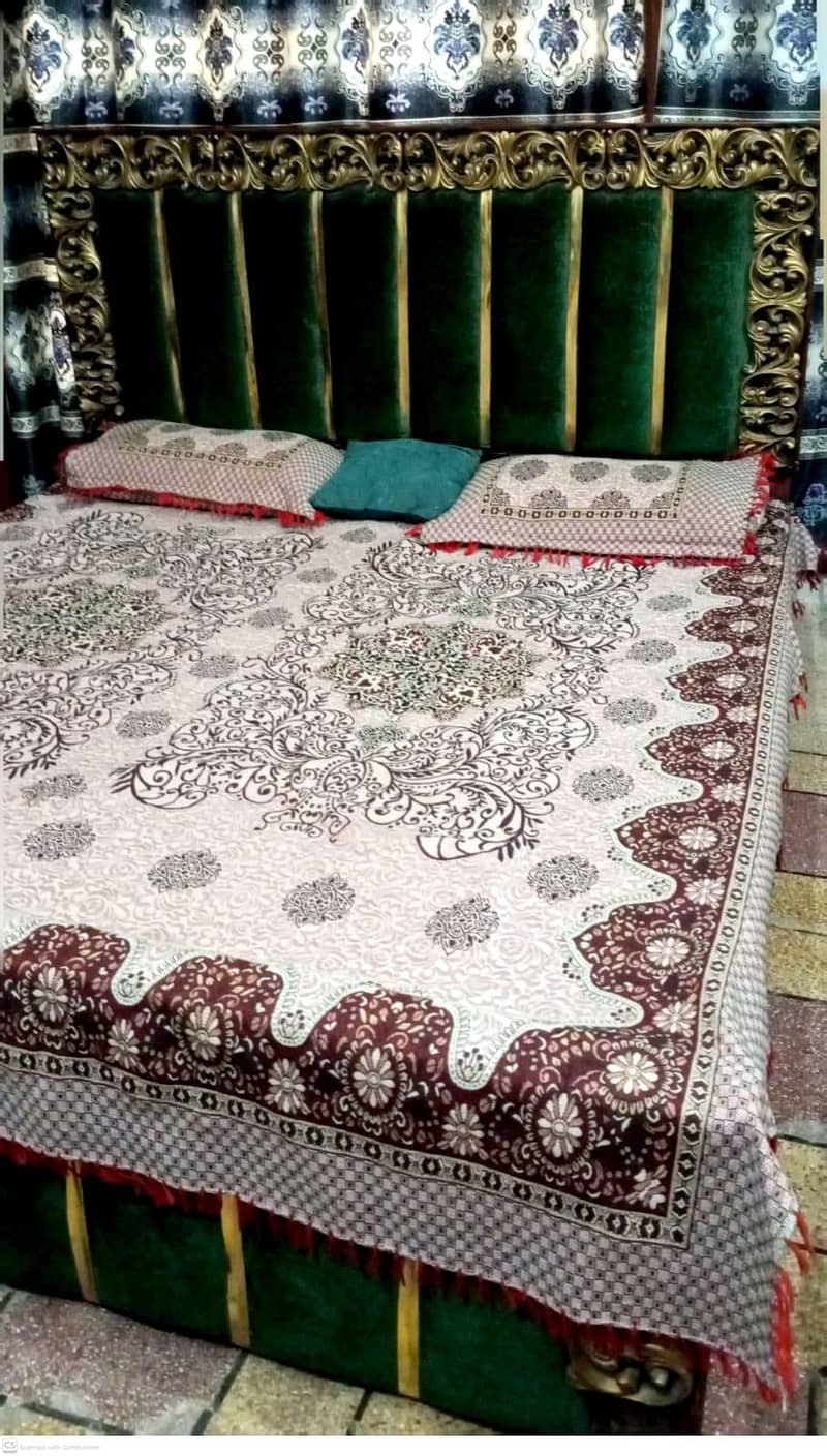 double bed+single bed with mattress 3