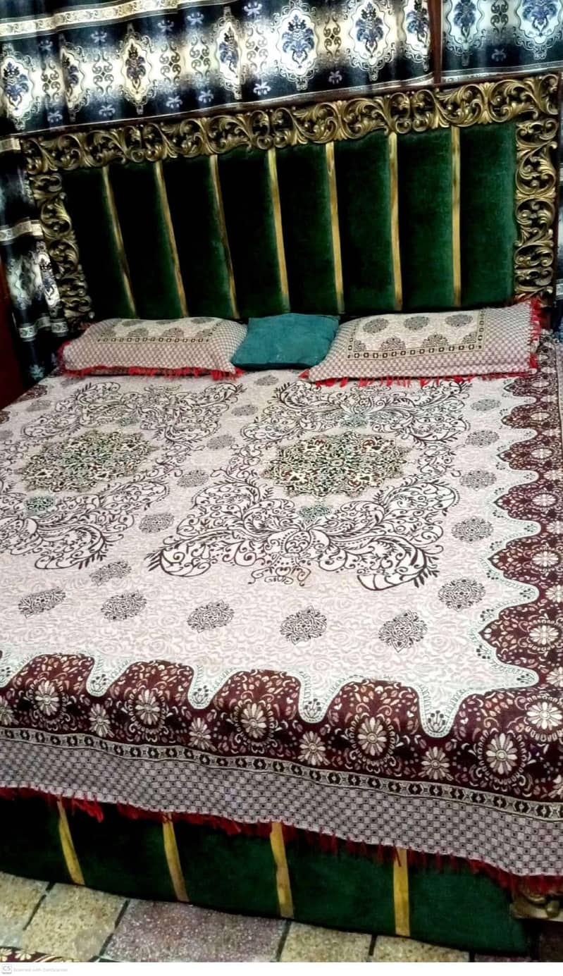 double bed+single bed with mattress 4