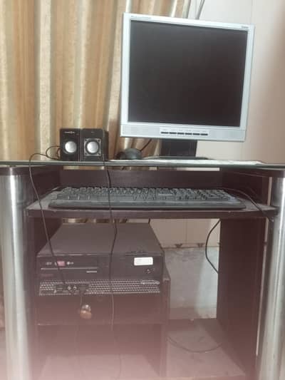 Lenovo Full Computer Setup with Table for Sale