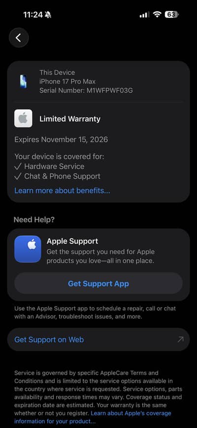 Iphone 17 pro max (256gb)