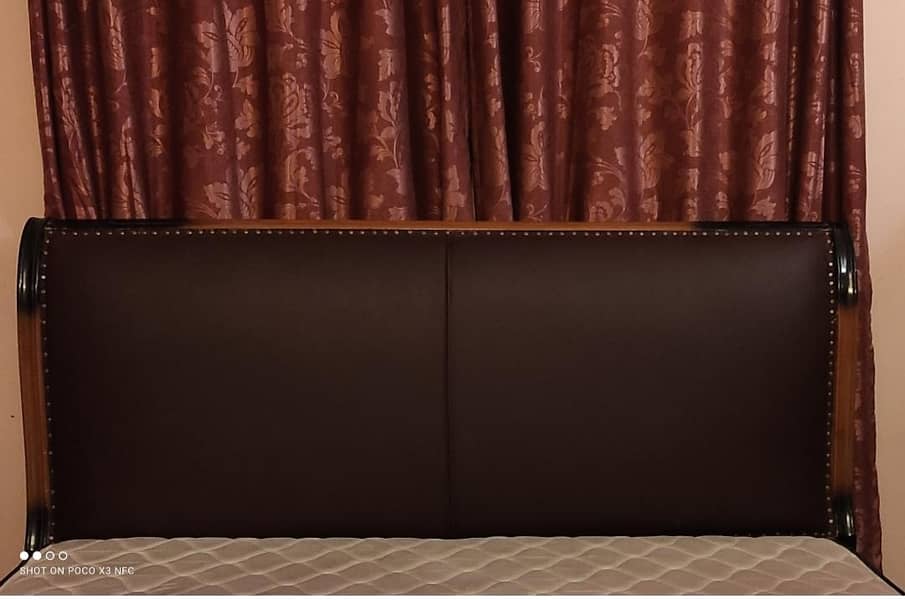 Sheesham King size bed set 1