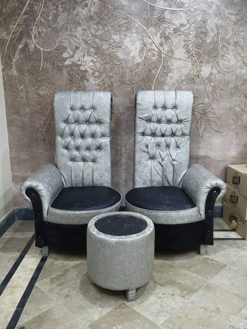 2 Chair Sofa Set 0