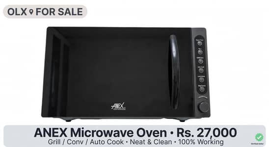 ANEX Microwave Oven - Rs. 27,000