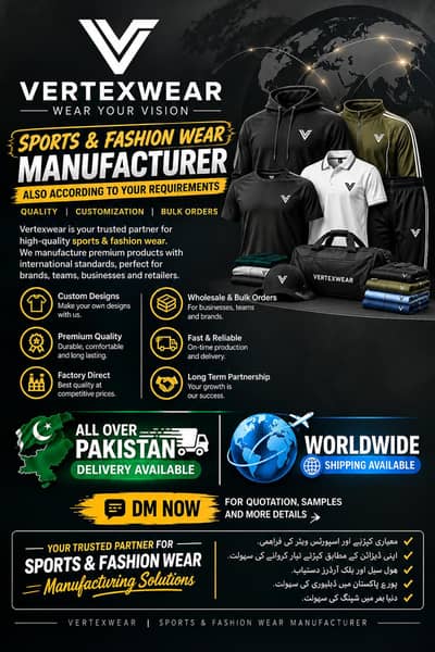 sports & fashion wear manufacture.