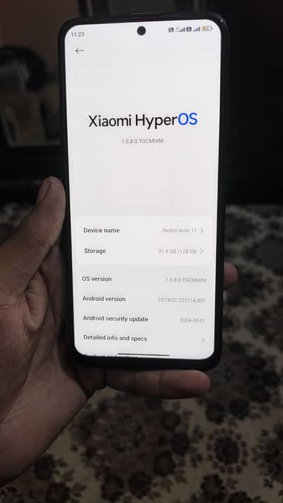 Xiaomi Redmi Note 11 4+4 128 all orijnal exchange possible 03277787736