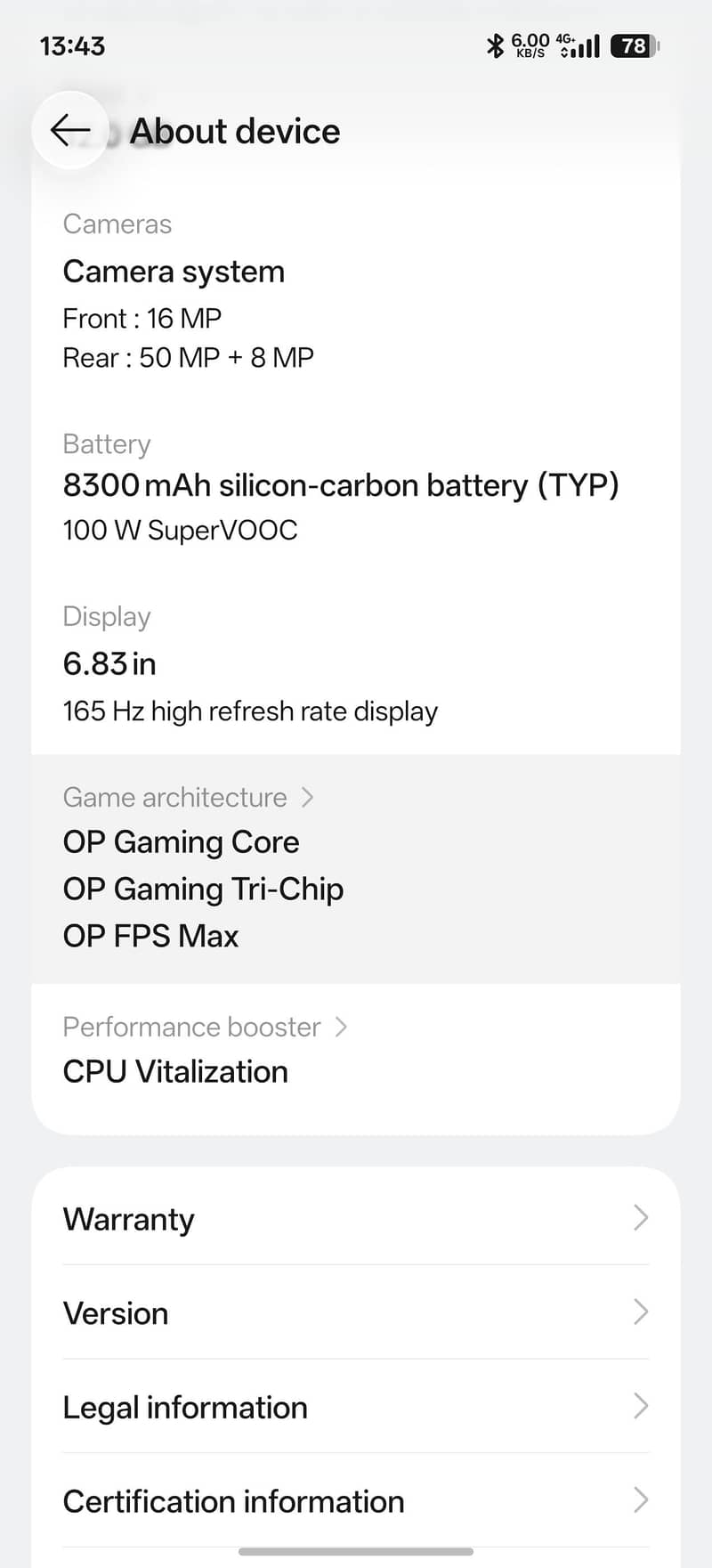 Oneplus Ace 6T 4